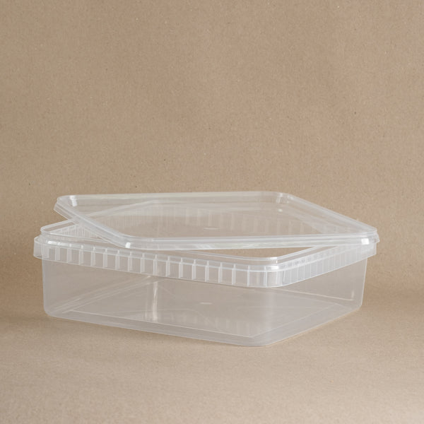 6 stk. Condi Plastikbøtte med Låg 1,5 L