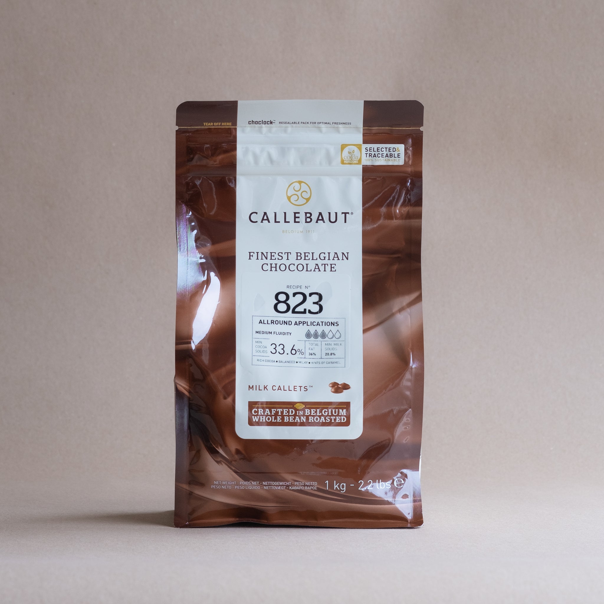 Callebaut 823 Mælkechokolade 1 kg